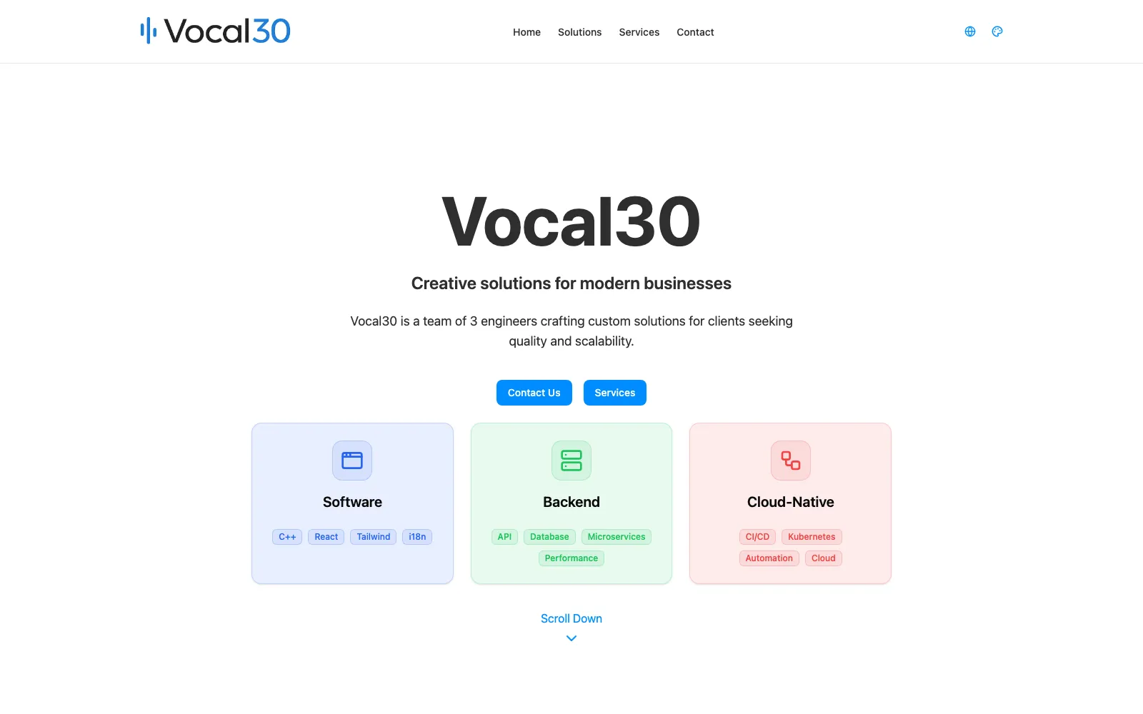 vocal30.com — 1